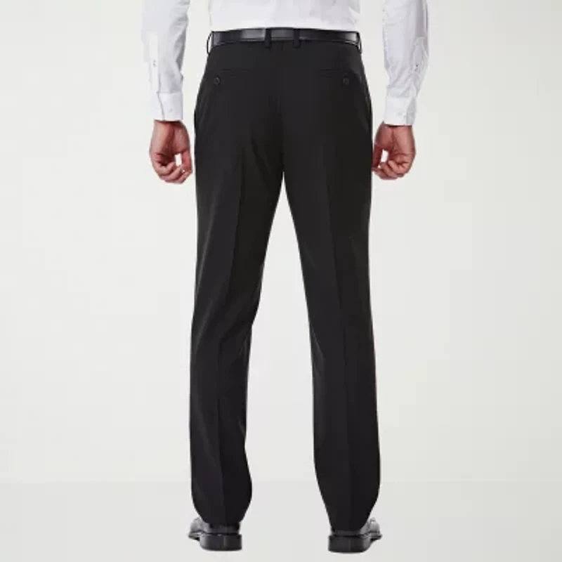 Haggar JMH 4 Way Stretch Mens Fabric Slim Fit Flat Front Suit Pant
