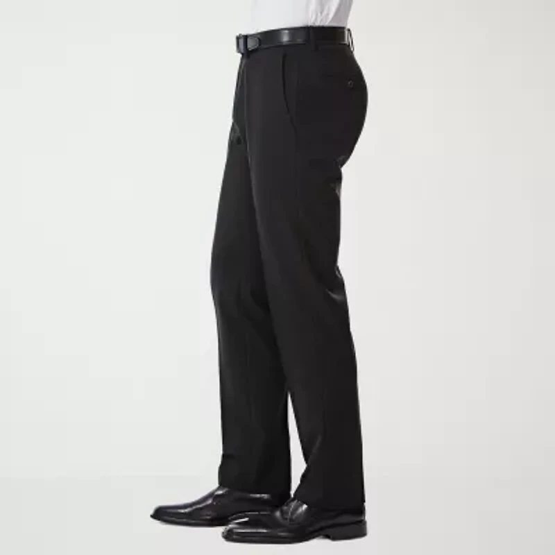 Haggar JMH 4 Way Stretch Mens Fabric Slim Fit Flat Front Suit Pant