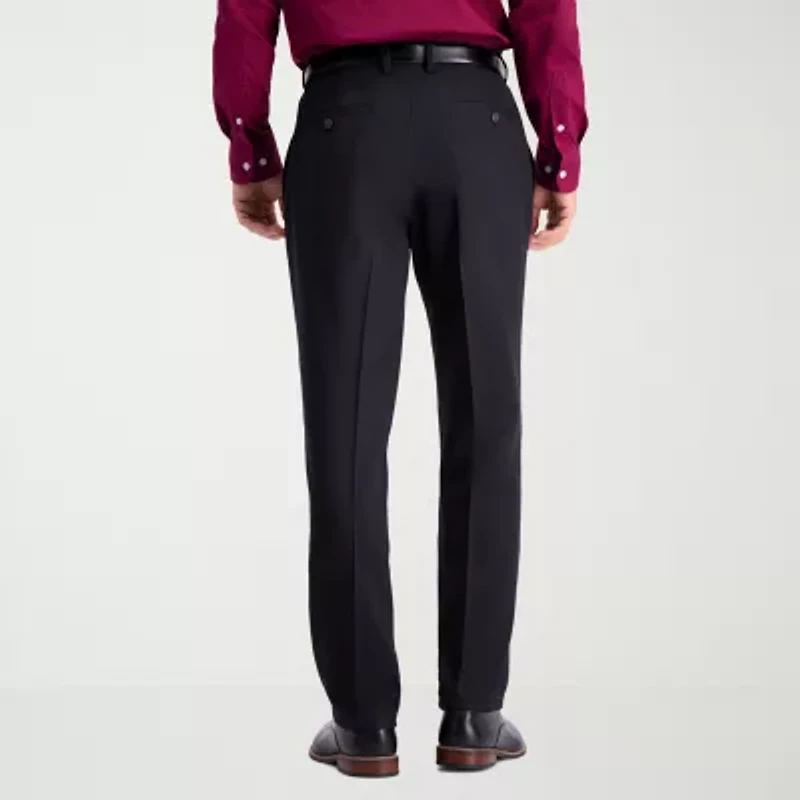 Haggar Travel Performance Tailored Mens Stretch Fabric Modern Fit Flat Front Suit Pant