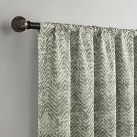 Indigo Road by Egypt Sherrod Chevron Back Tab 100% Blackout Single Curtain Panel