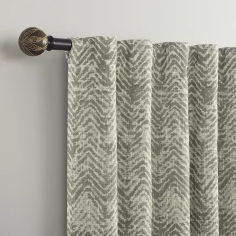 Indigo Road by Egypt Sherrod Chevron Back Tab 100% Blackout Single Curtain Panel