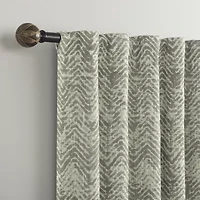Indigo Road by Egypt Sherrod Chevron Back Tab 100% Blackout Single Curtain Panel