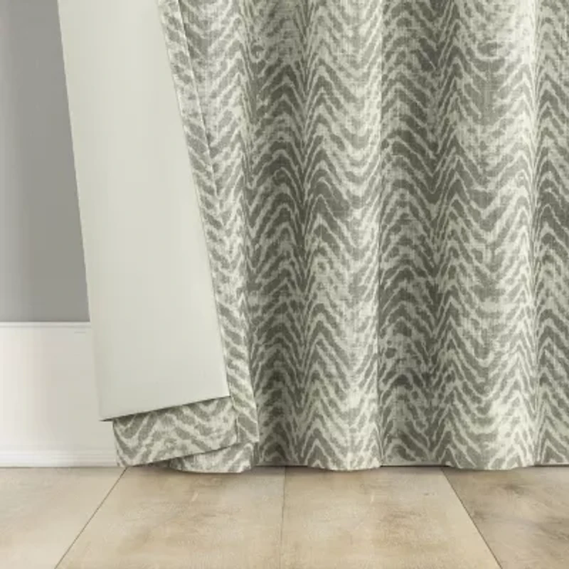 Indigo Road by Egypt Sherrod Chevron Back Tab 100% Blackout Single Curtain Panel