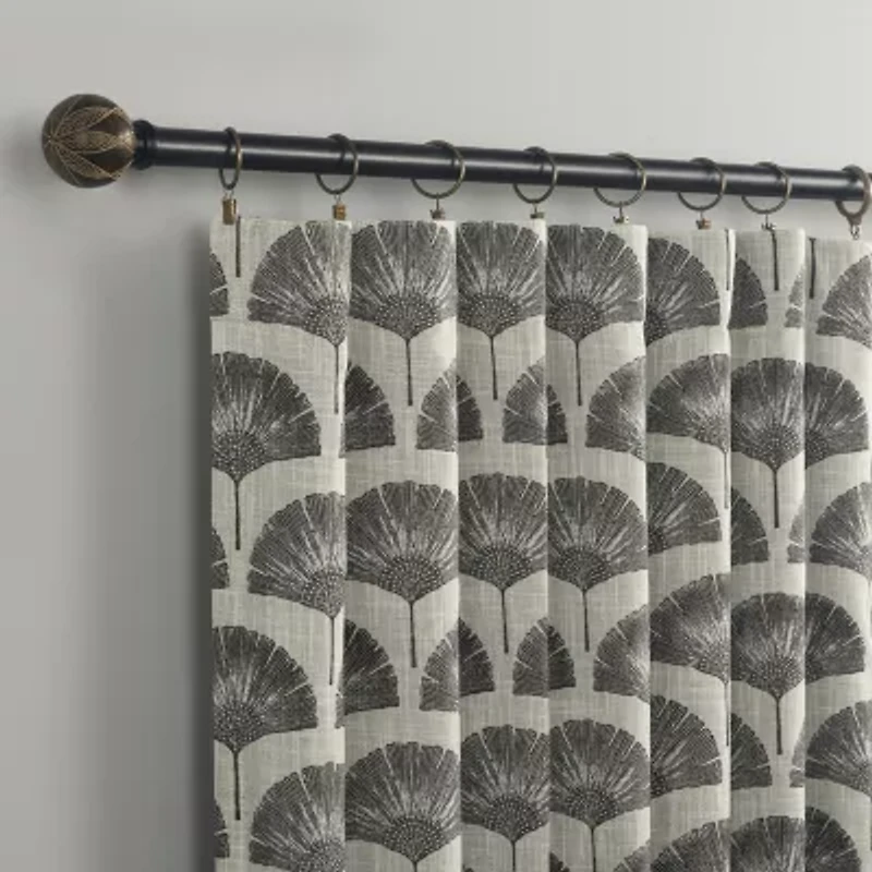 Indigo Road by Egypt Sherrod Block Leaf Back Tab 100% Blackout Single Curtain Panel