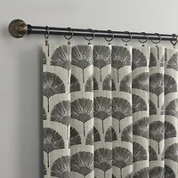 Indigo Road by Egypt Sherrod Block Leaf Back Tab 100% Blackout Single Curtain Panel