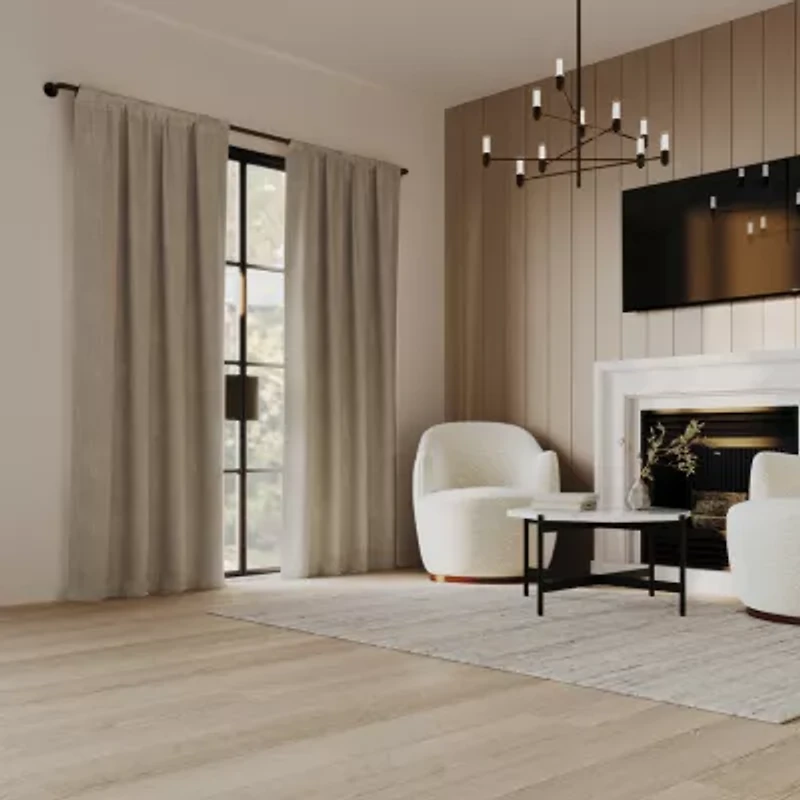 Indigo Road by Egypt Sherrod Portland Back Tab Light-Filtering Single Curtain Panel