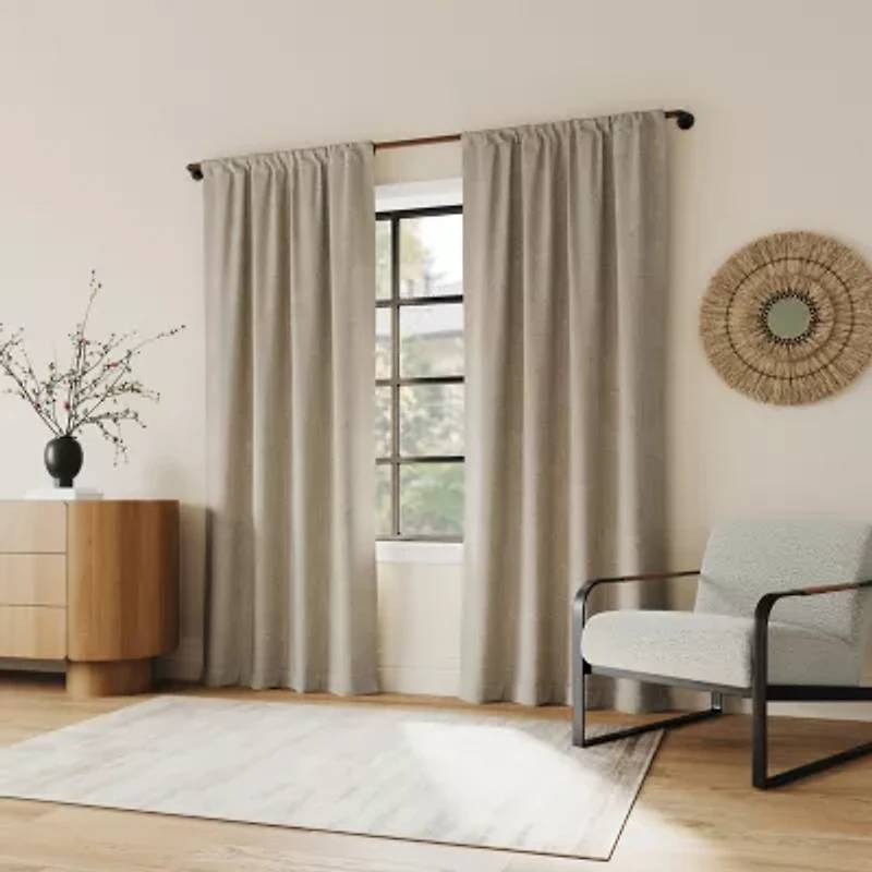 Indigo Road by Egypt Sherrod Portland Back Tab Light-Filtering Single Curtain Panel