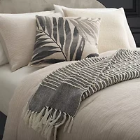 Indigo Road by Egypt Sherrod Brisa Palm Print Square Throw Pillow
