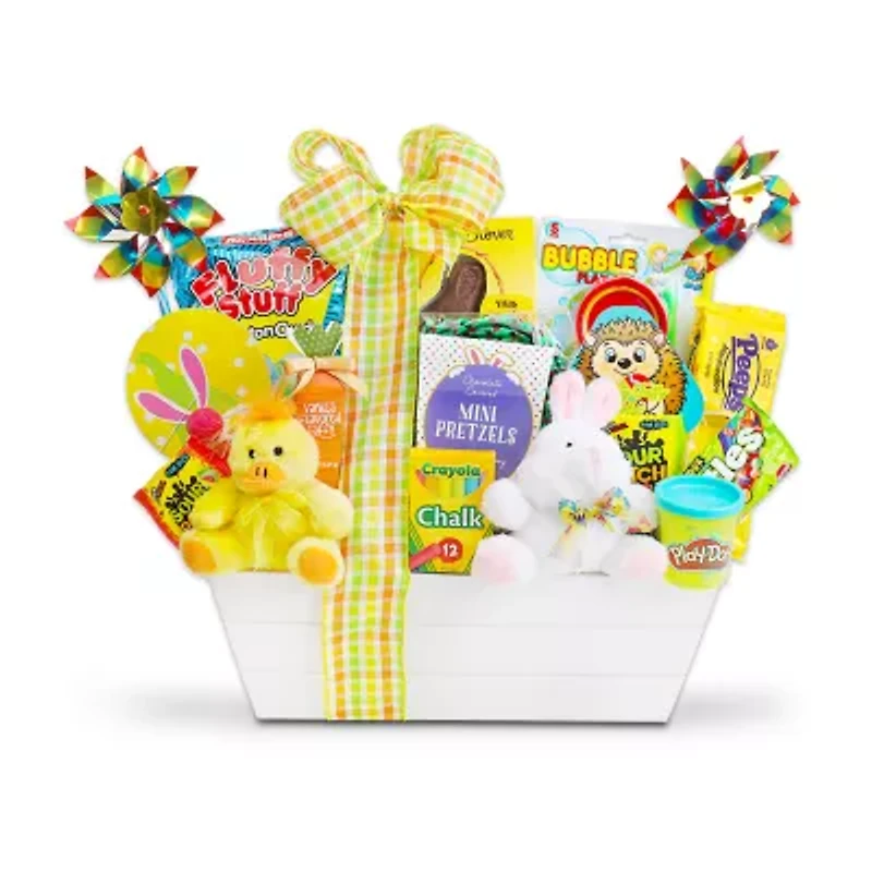 Alder Creek Bunny And Friends Spring Crate Easter Basket