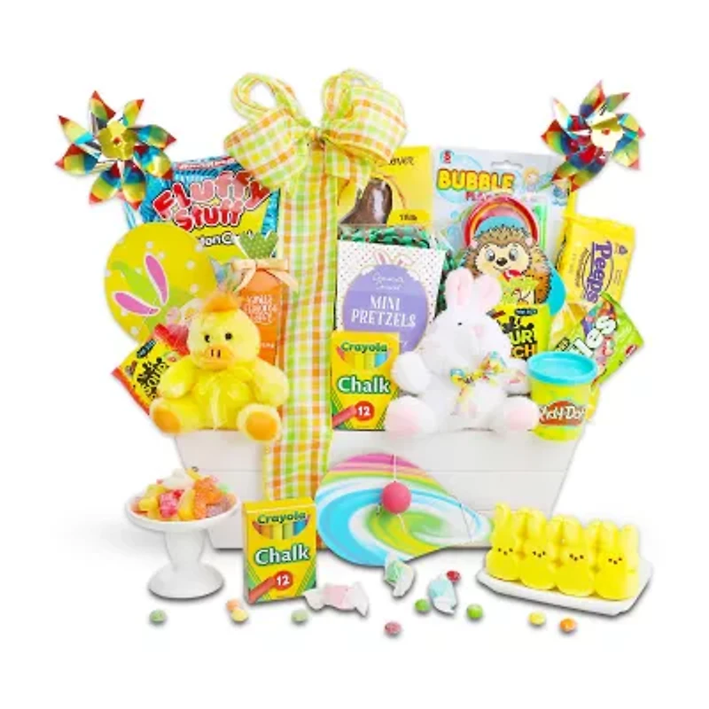 Alder Creek Bunny And Friends Spring Crate Easter Basket