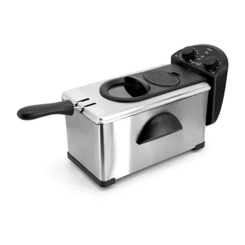MegaChef Stainless Steel Electric 3 Qt Deep Fryer