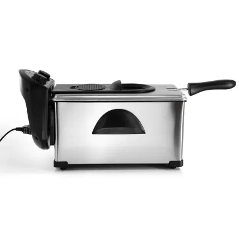 MegaChef Stainless Steel Electric 3 Qt Deep Fryer