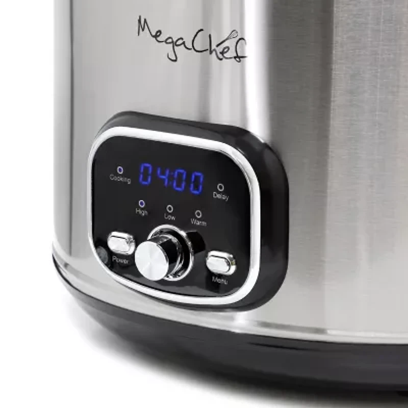 MegaChef 6 Quart + 2.6 Quart  Split Electric 8 Qt Slow Cooker