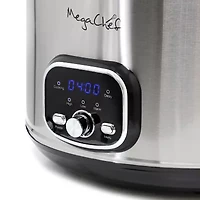 MegaChef 6 Quart + 2.6 Quart  Split Electric 8 Qt Slow Cooker