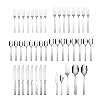 Oneida Chefs Table Hammered 45-pc. Flatware Set