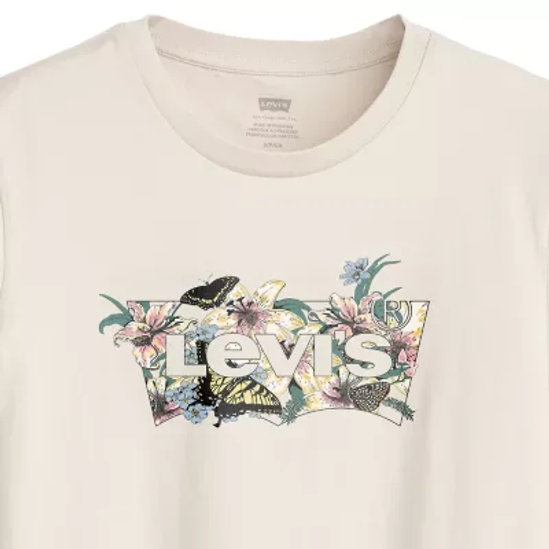 Levi's® The Perfect Tee Womens Plus Crew Neck Short Sleeve T-Shirt