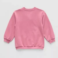 Okie Dokie Toddler & Little Girls Crew Neck Long Sleeve Button Cardigan