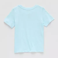 Toddler Girls Crew Neck Short Sleeve Regular Fit Bluey Graphic T-Shirt