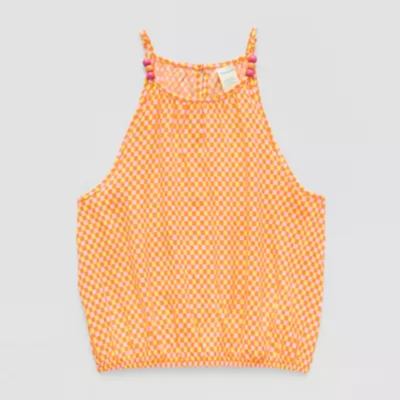 Thereabouts Little & Big Kid Girls Square Neck Sleeveless Tank Top