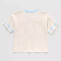 Thereabouts Little & Big Kid Girls V Neck Short Sleeve Regular Fit Graphic T-Shirt