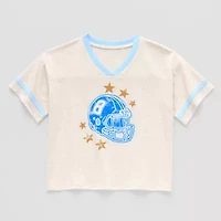 Thereabouts Little & Big Kid Girls V Neck Short Sleeve Regular Fit Graphic T-Shirt