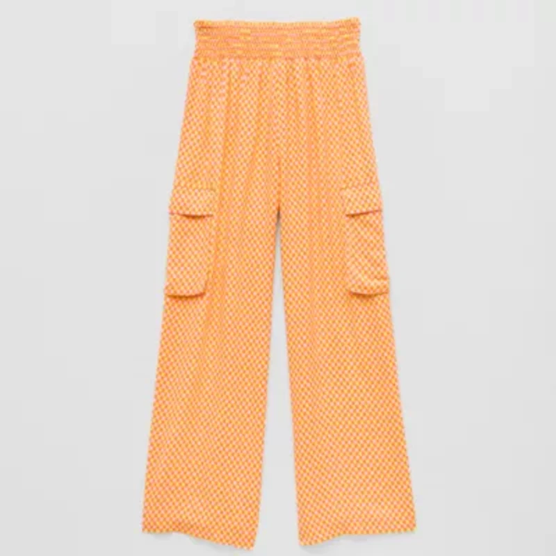 Thereabouts Cargo Little & Big Kid Girls Wide Leg Regular Fit Pull-On Pant