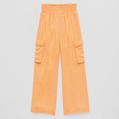 Thereabouts Cargo Little & Big Kid Girls Wide Leg Regular Fit Pull-On Pant