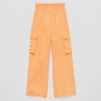 Thereabouts Cargo Little & Big Kid Girls Wide Leg Regular Fit Pull-On Pant