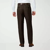 Haggar JMH Sharkskin Mens Classic Fit Dress Flat Front Pant