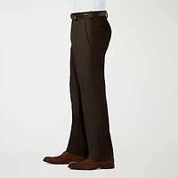Haggar JMH Sharkskin Mens Classic Fit Dress Flat Front Pant