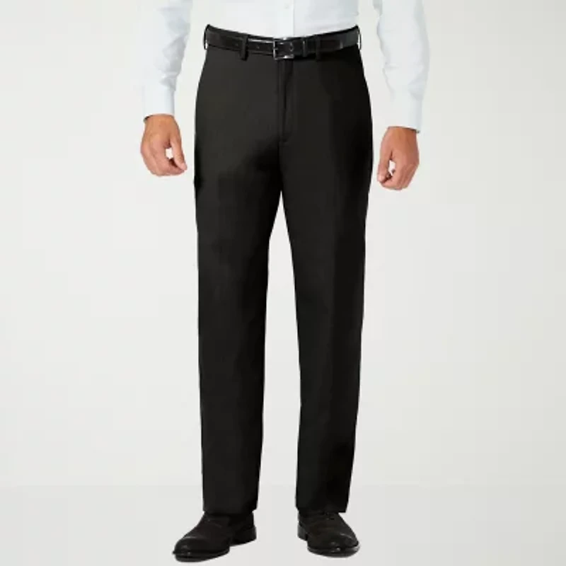 Haggar JMH Sharkskin Mens Classic Fit Dress Flat Front Pant