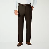 Haggar JMH Sharkskin Mens Classic Fit Dress Flat Front Pant