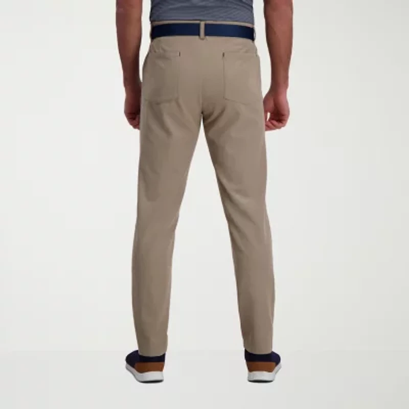Haggar The Active Series 5 Pocket Mens Comfort Waistband Slim Fit Flat Front Pant