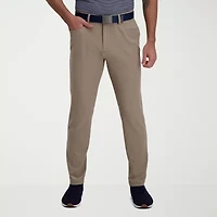 Haggar The Active Series 5 Pocket Mens Comfort Waistband Slim Fit Flat Front Pant