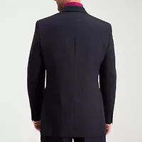Haggar Travel Performance Tailored Heather Twill Mens Stretch Fabric Classic Fit Suit Jacket