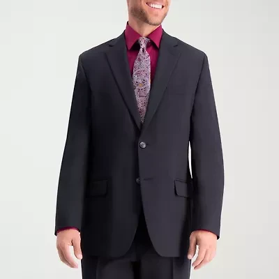 Haggar Travel Performance Tailored Heather Twill Mens Stretch Fabric Classic Fit Suit Jacket