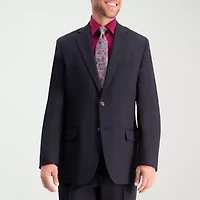 Haggar Travel Performance Tailored Heather Twill Mens Stretch Fabric Classic Fit Suit Jacket