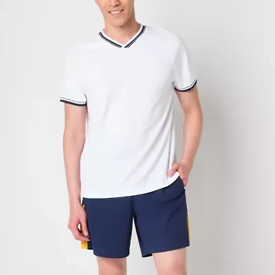 Xersion Pique Mens V Neck Short Sleeve Active T-Shirt
