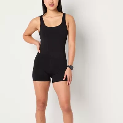 Xersion Womens Square Neck Sleeveless Active Bodysuit