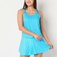 Xersion Womens Mesh Scoop Neck Sleeveless Performance Tank Top