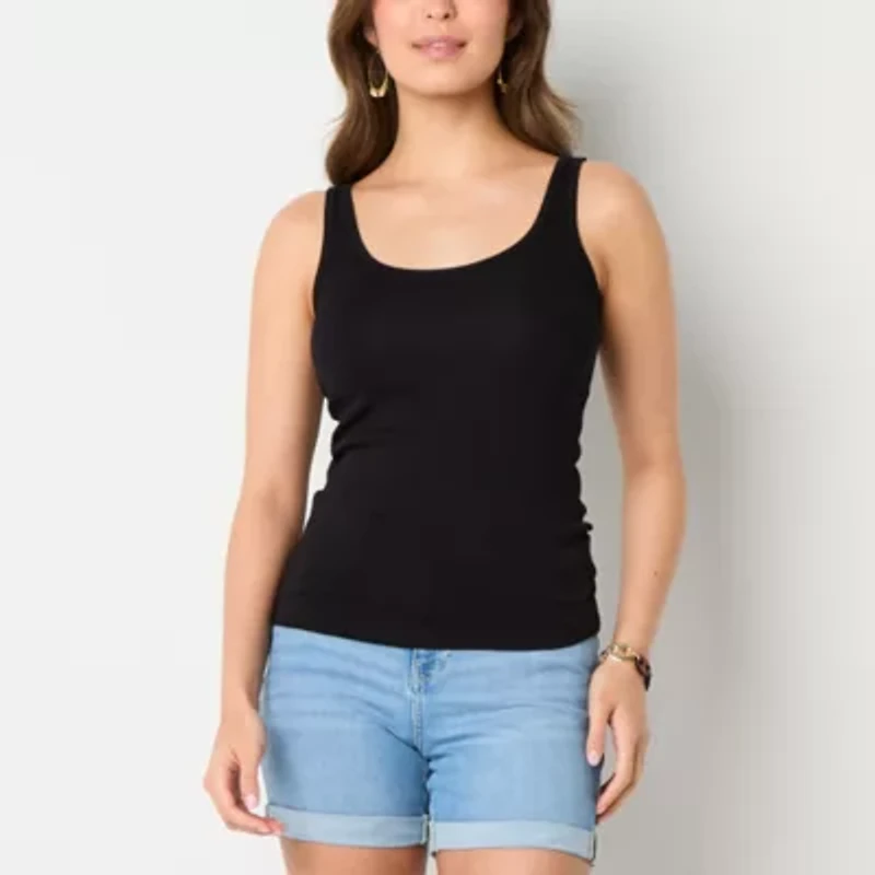a.n.a Womens U Neck Sleeveless Tank Top