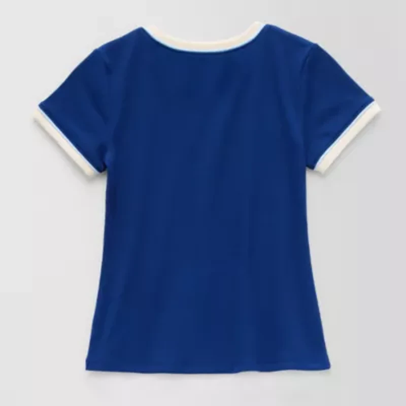 Thereabouts Little & Big Kid Girls Round Neck Short Sleeve Graphic T-Shirt