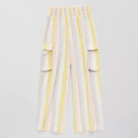 Thereabouts Cargo Little & Big Kid Girls Wide Leg Regular Fit Pull-On Pant