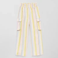 Thereabouts Cargo Little & Big Kid Girls Wide Leg Regular Fit Pull-On Pant