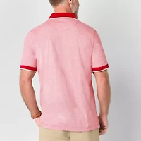 St. John's Bay Textured Premium Stretch Mens Classic Fit Short Sleeve Polo Shirt