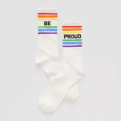 Hope & Wonder Pride Unisex 'Be Proud' Crew Socks