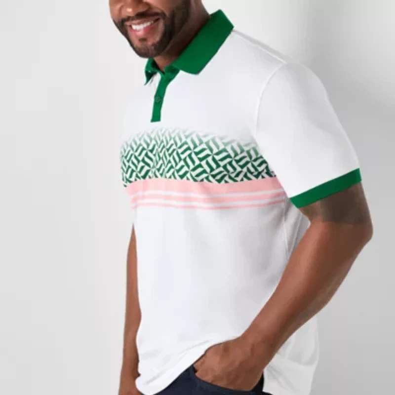 Shaquille O'Neal XLG Big and Tall Mens Regular Fit Short Sleeve Polo Shirt