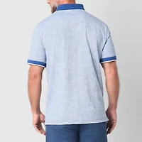 St. John's Bay Textured Premium Stretch Mens Classic Fit Short Sleeve Polo Shirt