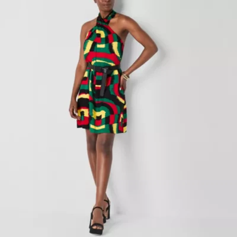 Hope & Wonder Juneteenth Womens Halter Dress