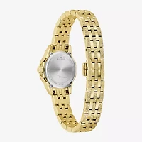 Bulova Womens Gold Tone Stainless Steel Bracelet Watch 97l192